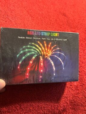 RGB LED Strip Light - Multicolor Party Ribbon (Black)